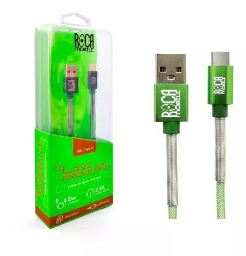 Cable USB Premium (reforzado) 2m carga rápida con conector tipo-C Roca  Mobile – Toto Celulares Tacuarembó